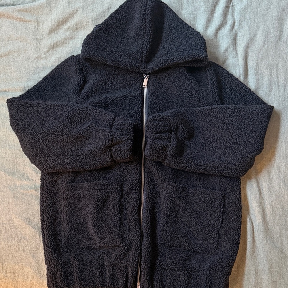Cozy Black Angel Wing Jacket